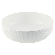 White Basics Diamonds Porcelain Serving Bowl