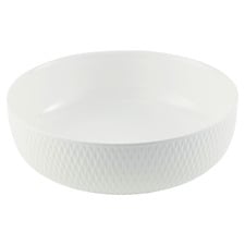 White Basics Diamonds Porcelain Serving Bowl