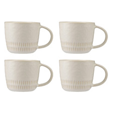 The Mug Club Nordic Stroke 400ml Stoneware Mugs (Set of 4)