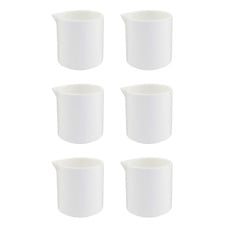 White Basics 180ml Porcelain Pourer Jugs (Set of 6)