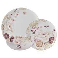 12 Piece Kimono Fine Bone China Dinner Set
