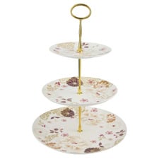 Kimono 3-Tier Fine Bone China Cake Stand