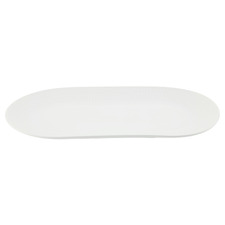 White Basics Diamonds Porcelain Oblong Platter