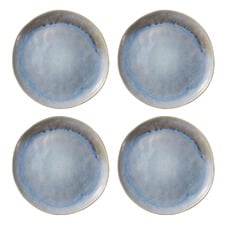 Lunara 33cm Round Stoneware Platters (Set of 4)