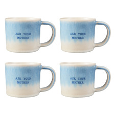 The Mug Club Quotes Ask Your Mother 350ml Mugs (Set of 4)