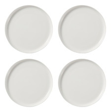 White Basics High Rim Dinner Plates (Set of 4)