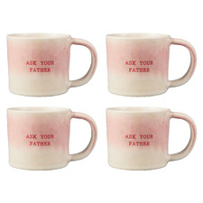 The Mug Club Quotes Mug Ask Your Father 350ml Mugs (Set of 4)