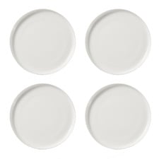 White Basics High Rim Dinner Plates (Set of 4)
