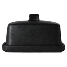 Black Caviar Porcelain Butter Dish