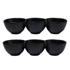 Black Caviar Serving Bowls (Set of 2)