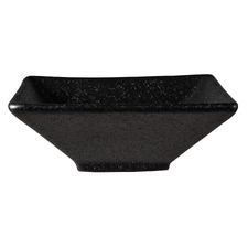 Black Caviar Square Porcelain Sauce Bowls (Set of 12)