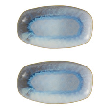 Lunara Oblong Stoneware Platters (Set of 2)