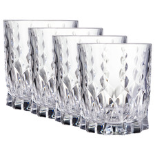 Francesca 320ml Glass Tumblers (Set of 4)