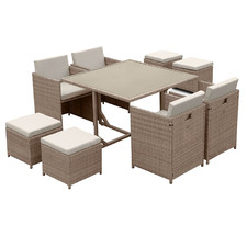 8 Seater Baylor Dining Table & Chair Set