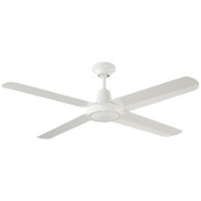 White 122cm Velocity Ceiling Fan