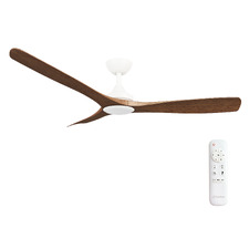 White Base Spitfire DC Ceiling Fan with LED