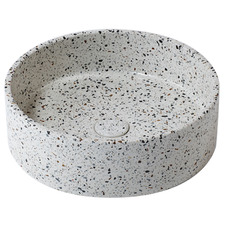 Como 390mm Round Terrazzo Above Counter Basin With 32mm Waste
