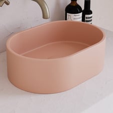 EQ 400mm Oval Concrete Above Counter Basin