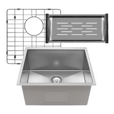 Henley 540mm Single Stainless Steel Kitchen Sink Package