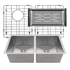 Henley 770mm Double Stainless Steel Kitchen Sink Package
