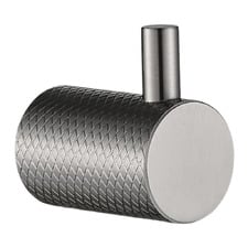 Lexi Knurled Stainless Steel Robe Hook