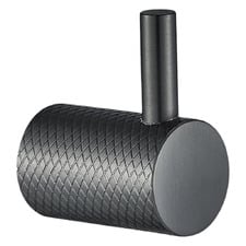 Lexi Knurled Stainless Steel Robe Hook