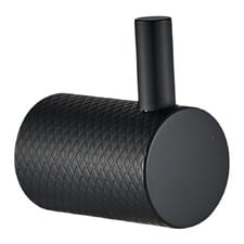 Lexi Knurled Stainless Steel Robe Hook