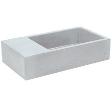 Petite 435mm Rectangular Concrete Above Counter Basin
