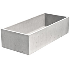 Bath 500mm Rectangular Concrete Above Counter Basin