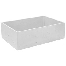 Grand 535mm Rectangular Concrete Above Counter Basin