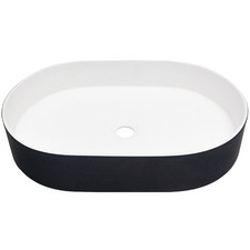 Nero 575mm Black Blanco Solid Surface Basin