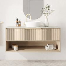 Merewether 1200mm Wall Hung Single Vanity with Solid Surface Countertop