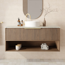 Merewether 1200mm Wall Hung Single Vanity with Solid Surface Countertop