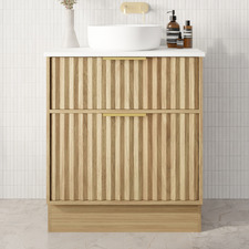 Salamander 750mm Freestanding Single Vanity with Solid Surface Countertop