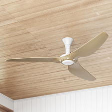 152cm Caramel Bamboo Haiku Low Profile Mount DC Ceiling Fan
