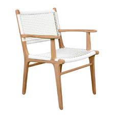 Zen Teak Wood Outdoor Dining Armchair
