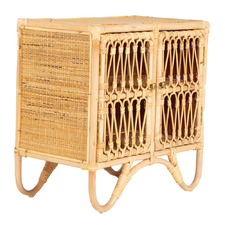 Jessie Rattan Doll Cabinet