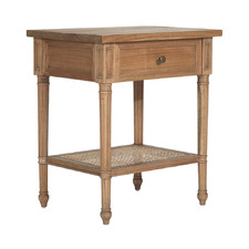 Weathered Oak Hamilton 57cm Bedside Table