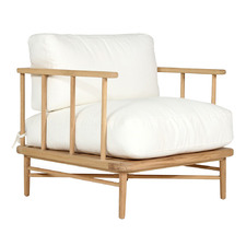 White & Natural Ocea Armchair