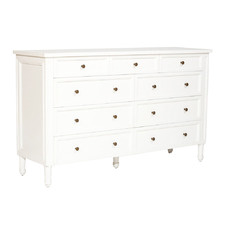 White Hamilton 9 Drawer Chest