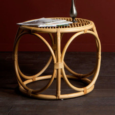 Mezzotoni Rattan Side Table