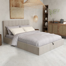 Evandale Upholstered Gas Lift Storage Bed Frame