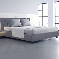 Grey Capri Luxury Gas Lift Storage Bed