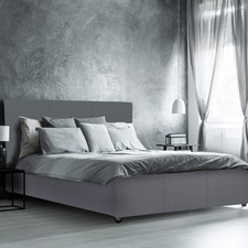 Grey Milano Luxury Gas Lift Storage Bed