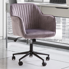 Arles Mid-Back Velvet Office Chair