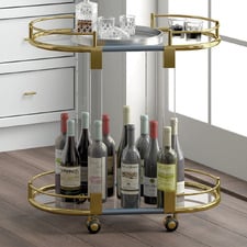 Genevieve 2 Tier Bar Cart