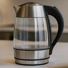Ruben 1.7L Stainless Steel & Glass Electric Kettle