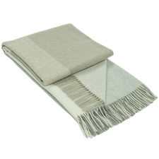 2 Tone Kensington Merino Wool & Cashmere Throw Rug