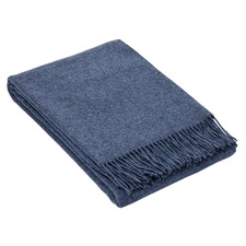 Oxford Wool-Blend Throw Blanket