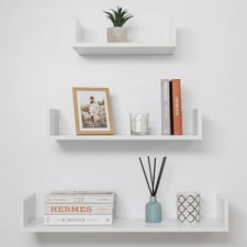 3 Piece Oslo Wall Mounted Shelf Set